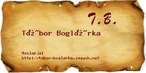Tábor Boglárka névjegykártya